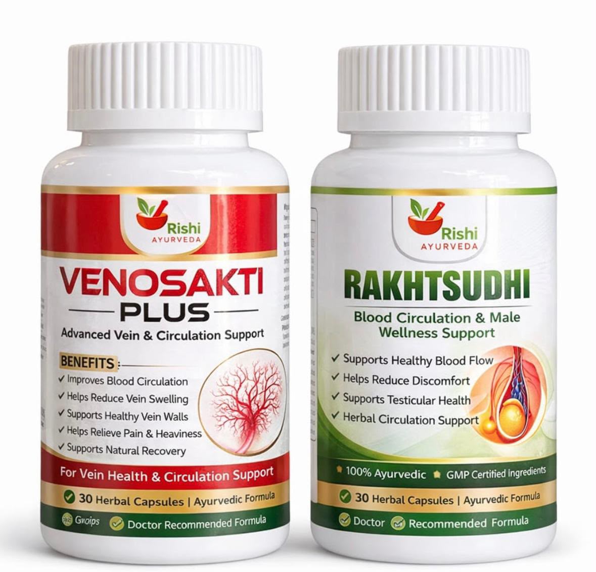 Varicocele Capsules Kit (Venosakti Plus & Rakhtsudhi)